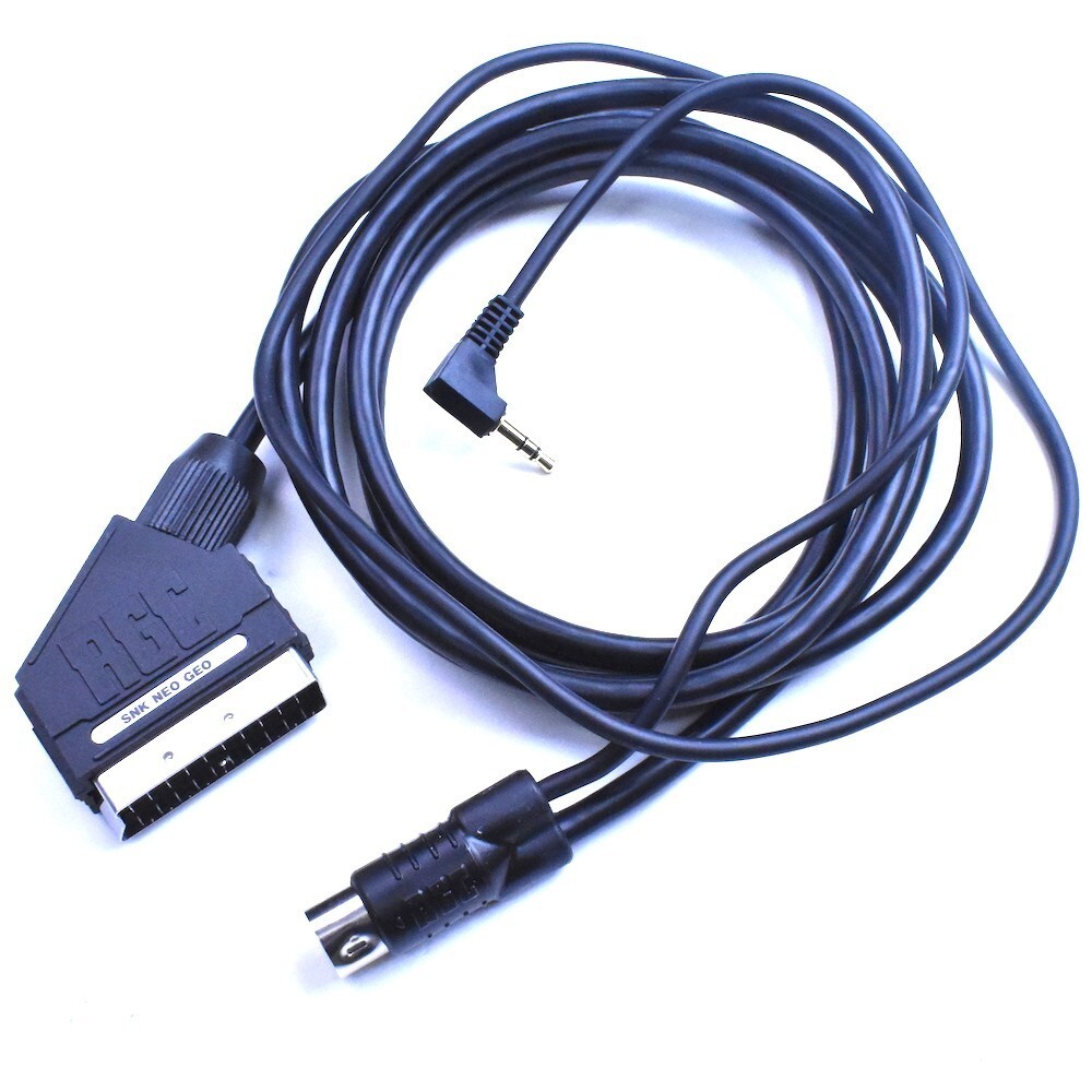 SNK, Neo Geo AES/CDZ SCART/RGB Cable, PackaPunch, RetroGamingCables, Stereo Out
