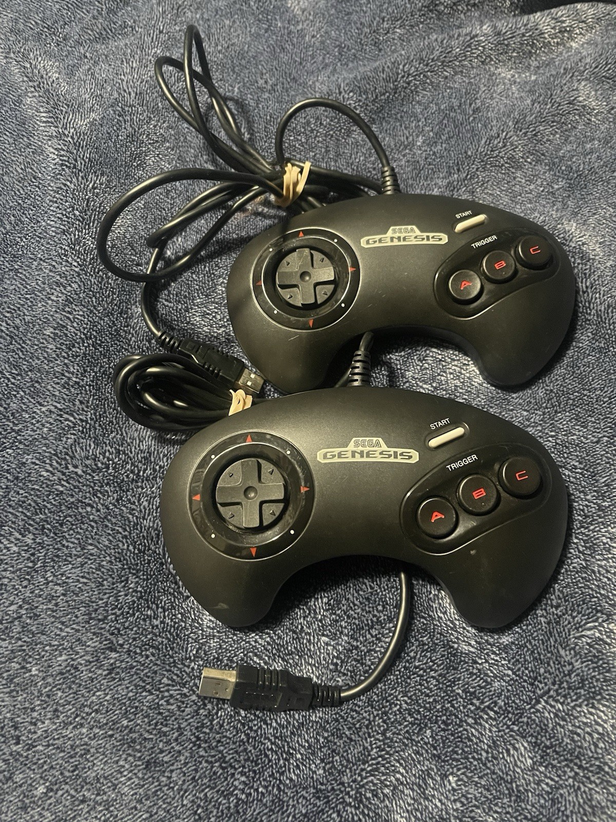 SEGA MK-16500 Wired Controllers Black for Sega Genesis Console – 2 Pack