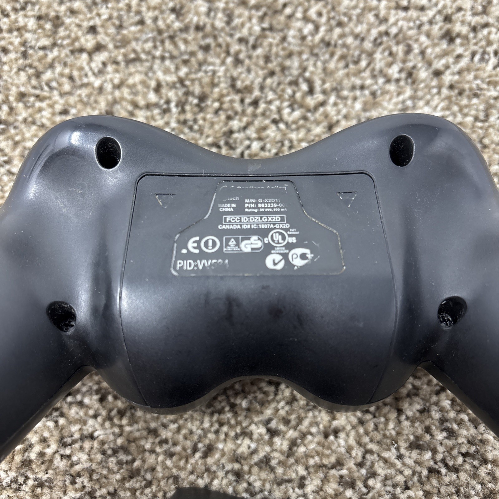 Logitech Wireless PS2 Controller with Dongle Model G-X2D11 FOR PARTS OR REPAIR