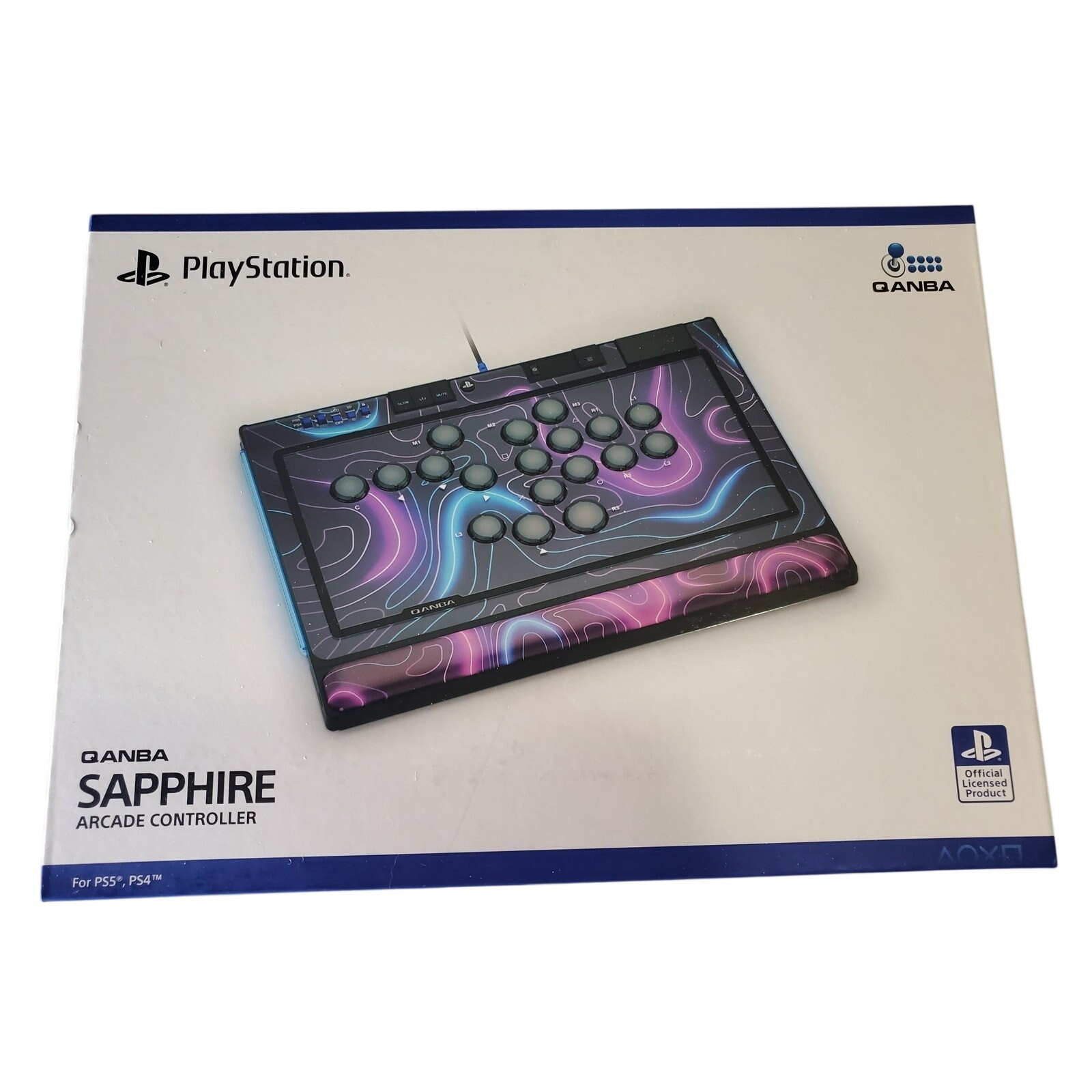 Qanba Arcade Controller – Sapphire for PS4, PS5