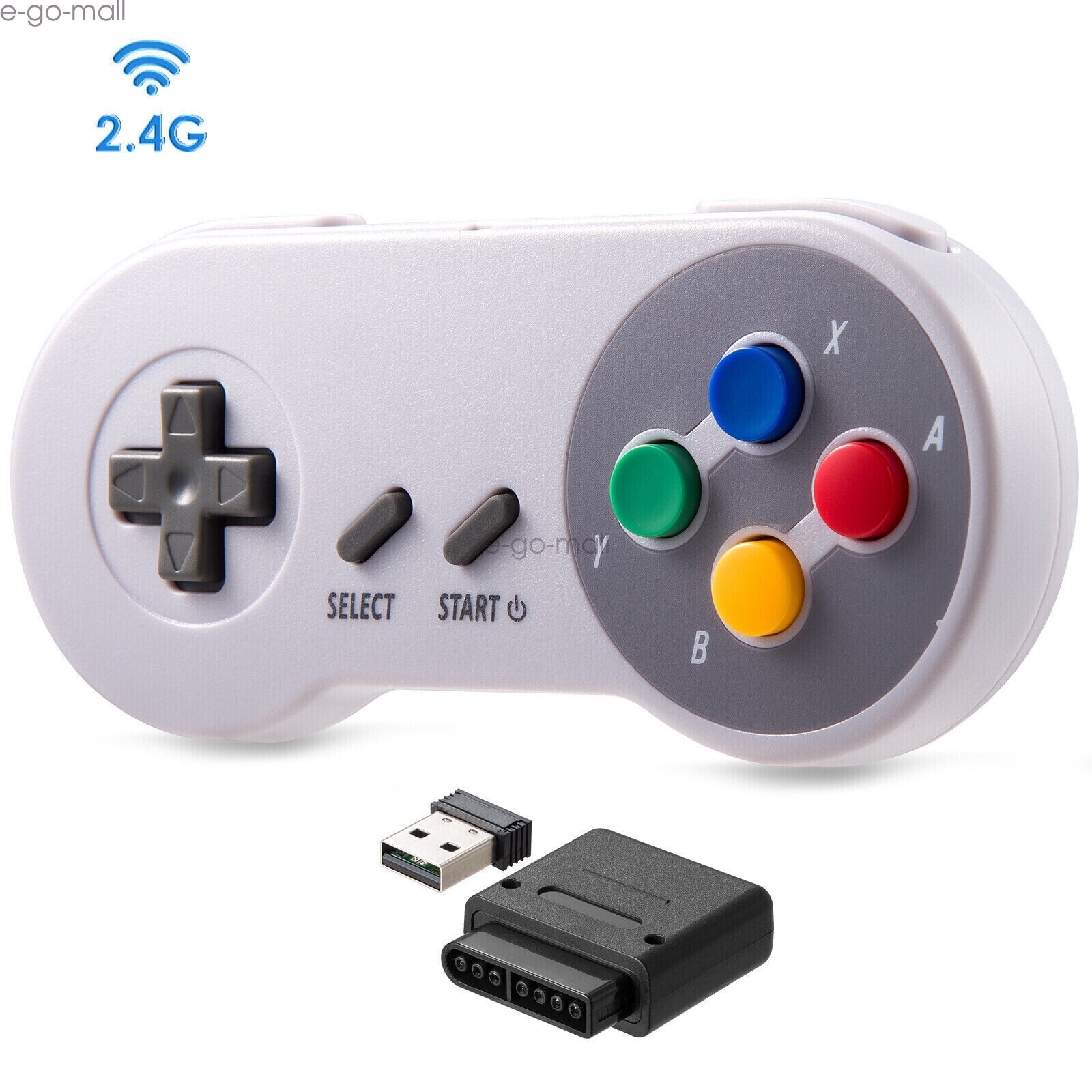 Wireless Super Nintendo SNES System Gamepad Replacement Controller/USB For PC