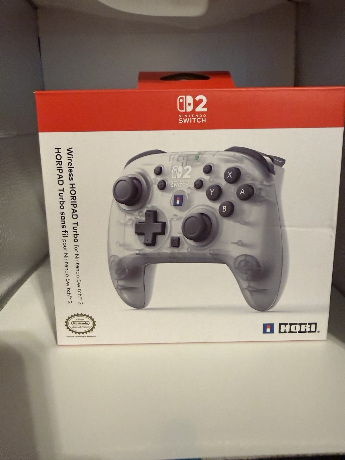 HORI Wireless Controller HORIPAD Turbo (Frost) for Nintendo Switch 2 New Sealed