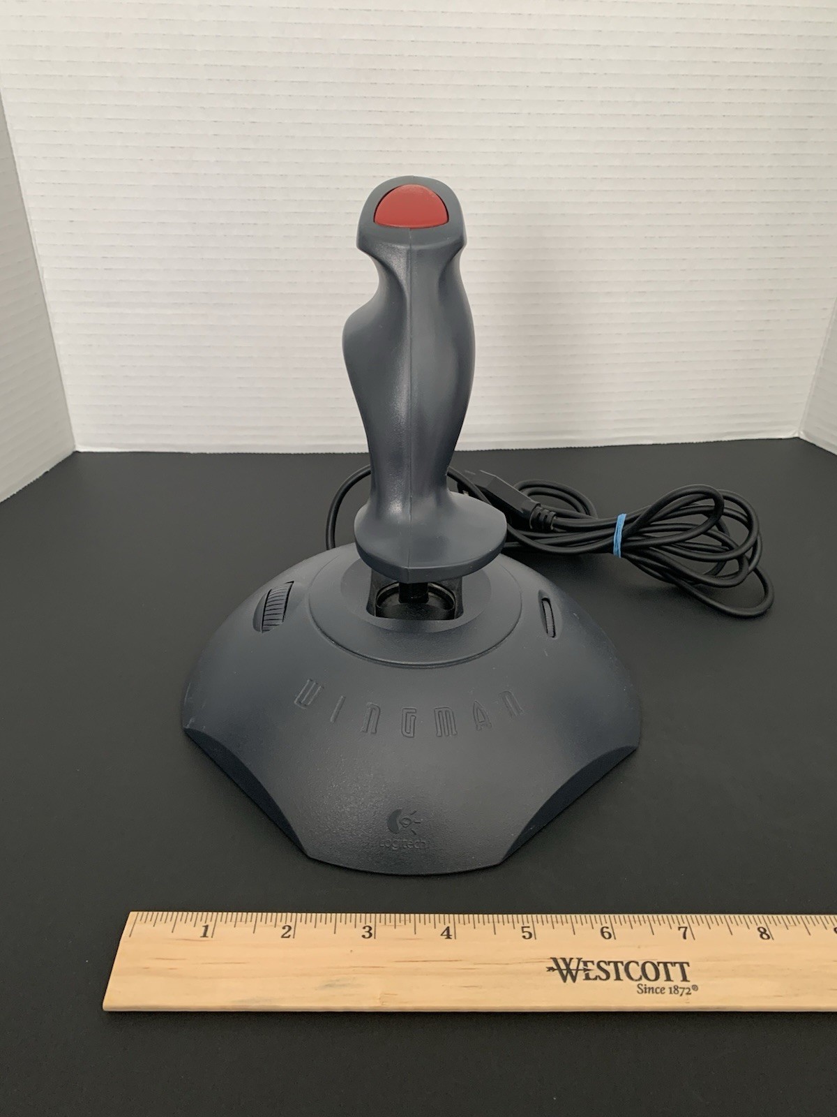 Logitech Wingman Joystick Model 3001 Parallel Port PC FLIGHT STICK Untested VTG