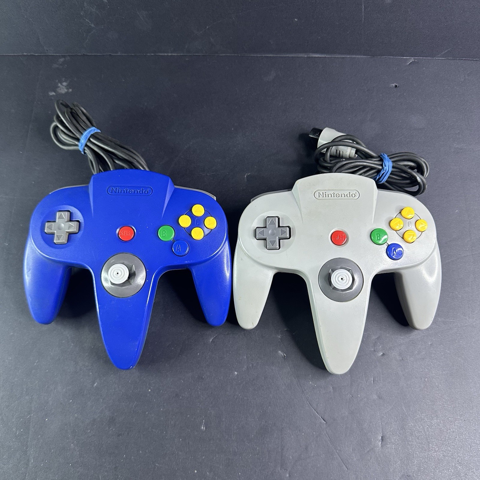 Lot Of 2 Official Nintendo 64 Controller AUTHENTIC OEM N64 LOOSE STICK