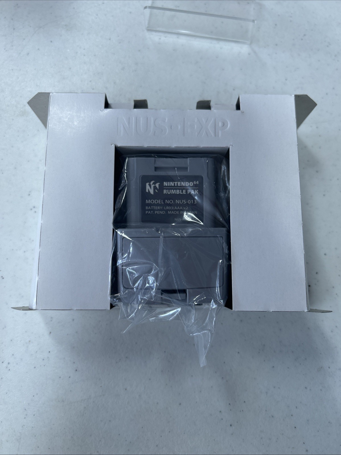 Official Nintendo 64 N64 Rumble Pak Pack Gray NUS-013 Tested Working OEM