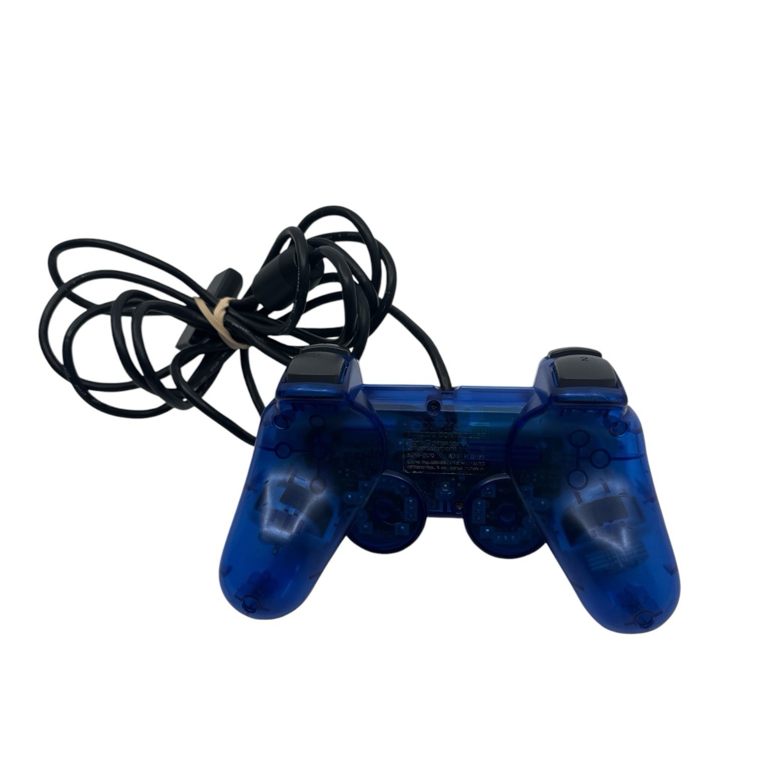 PS2 Transparent Blue DUAL SHOCK 2 Analog Controller SCPH-10010 Playstation Works