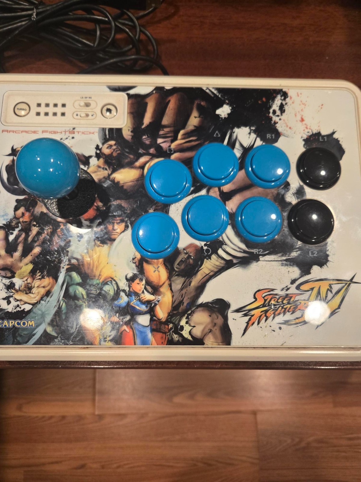 Capcom Street Fighter IV FightStick PS3 Wired Arcade Fighting Stick, White.