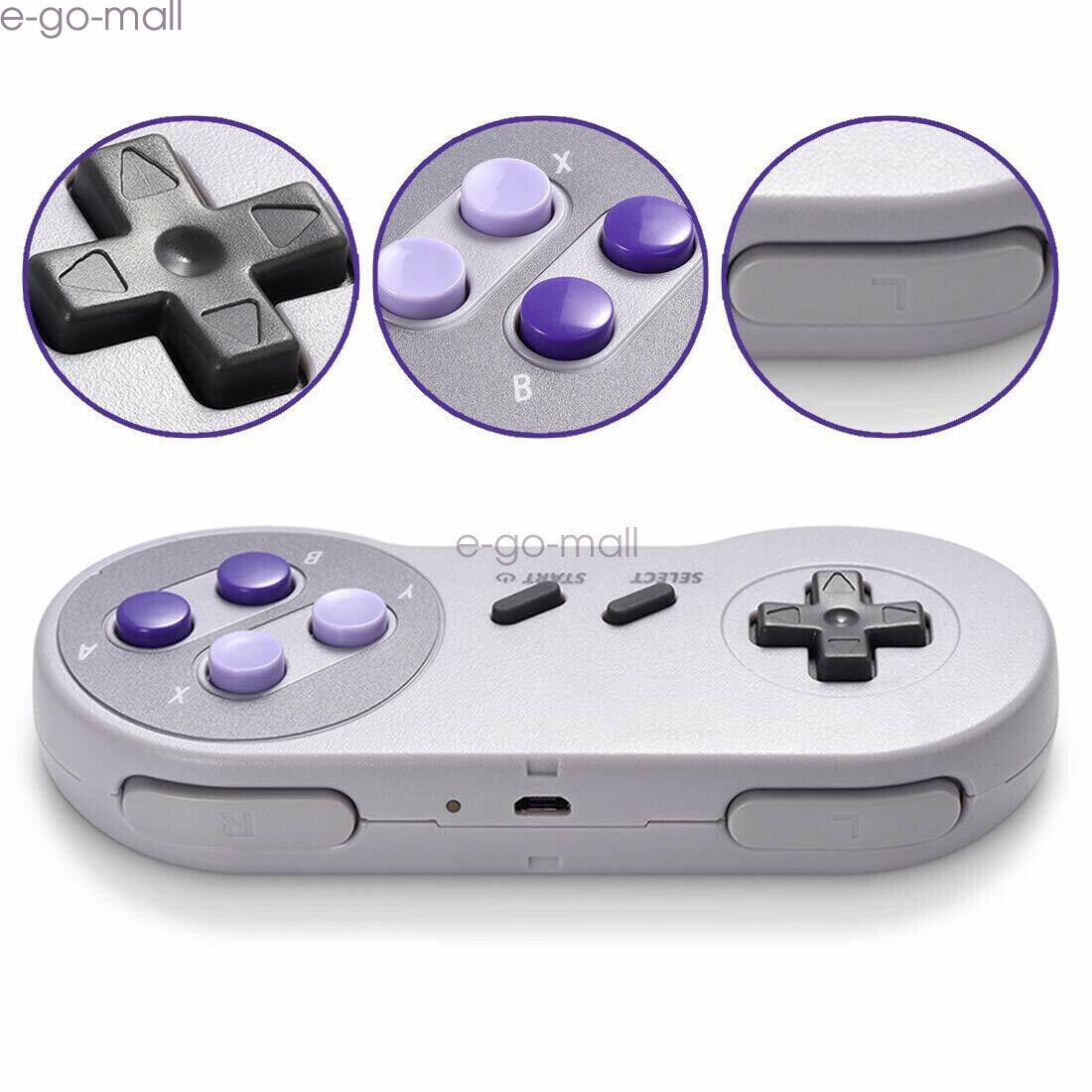 Wireless Super Nintendo SNES System Gamepad Replacement Controller/USB For PC
