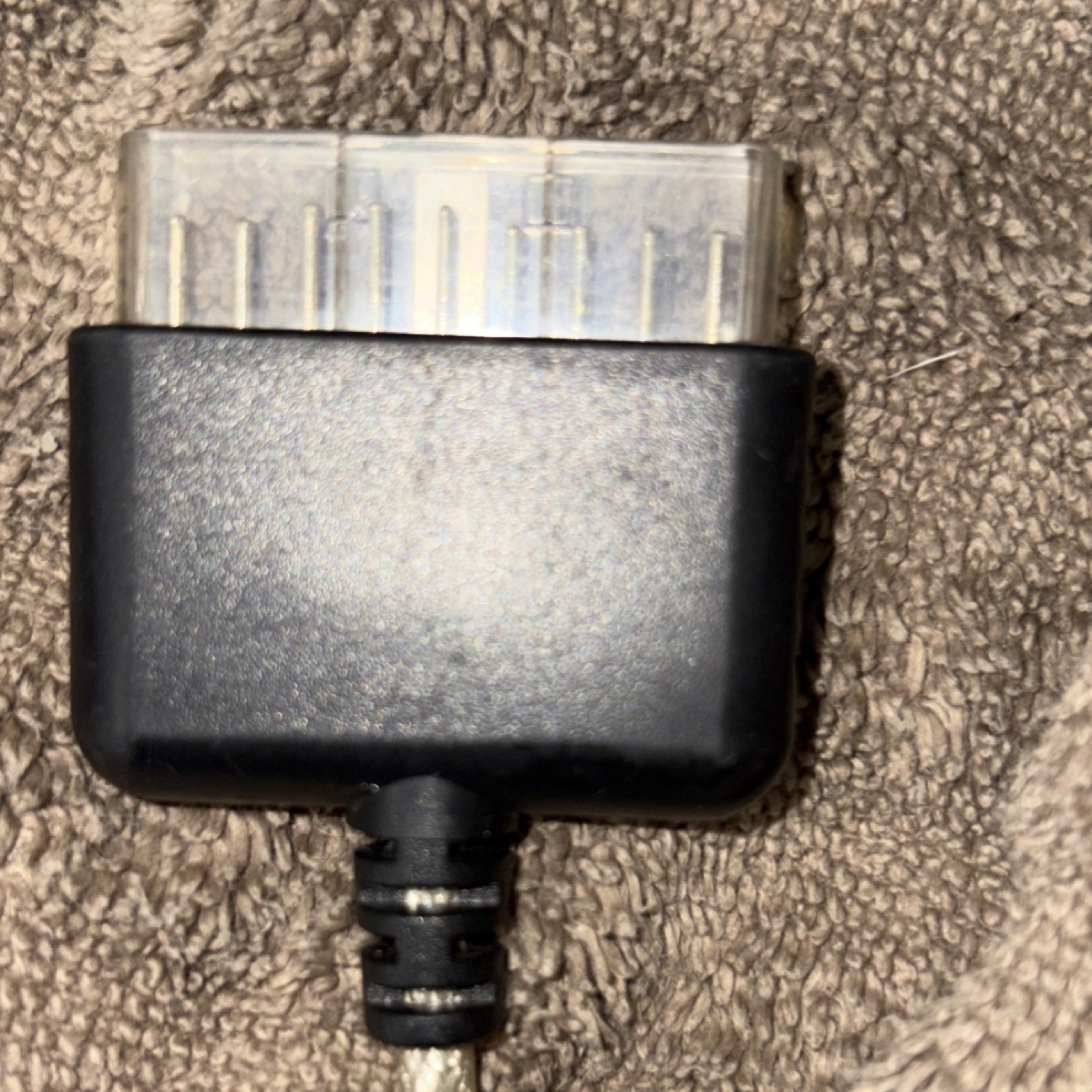 Nyko Technologies Dongle Adapter for Sony PlayStation 2, 1 ft, Clear/Black