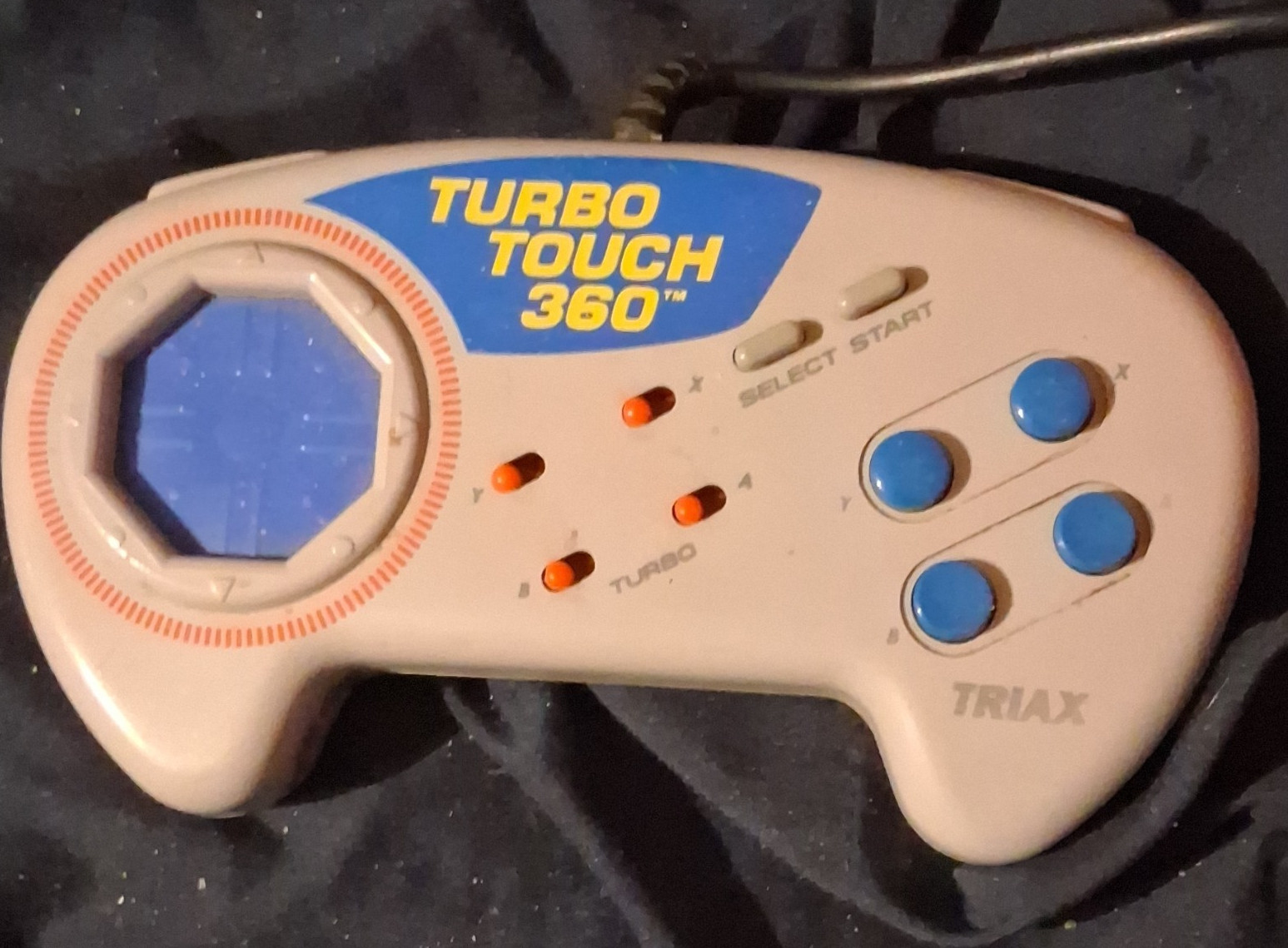 Triax Turbo Touch 360 Wired Turbo Controller for Nintendo SNES Gray/Blue