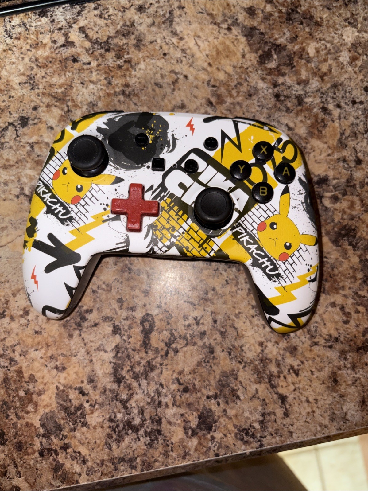PowerA Enhanced Pokemon Wireless Controller for Nintendo Switch Pikachu Graffiti