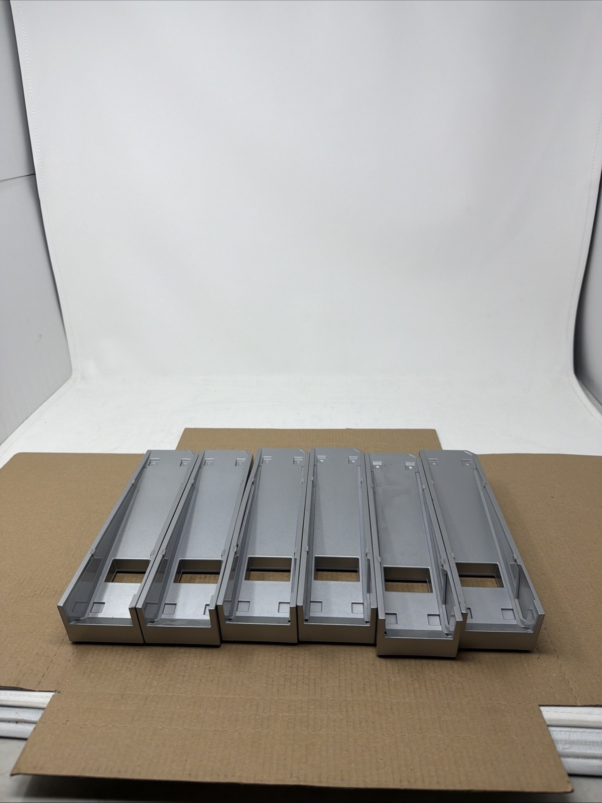 Lot of 6 Nintendo Wii Console Stand Silver OEM RVL-017