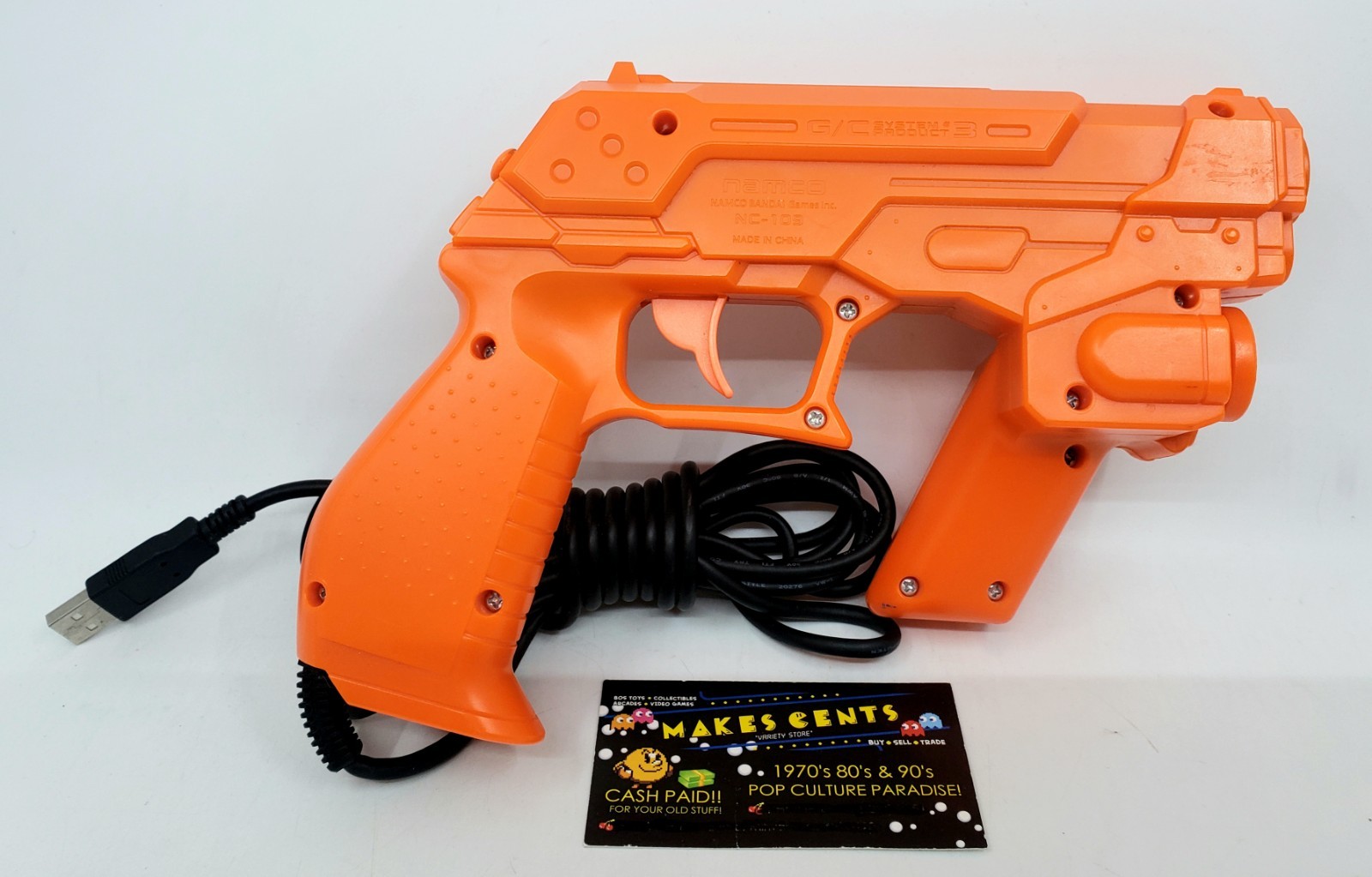 Namco NC-109 GunCon 3 PS3 USB Light Gun ONLY NO SENSORS Orange Playstation 3