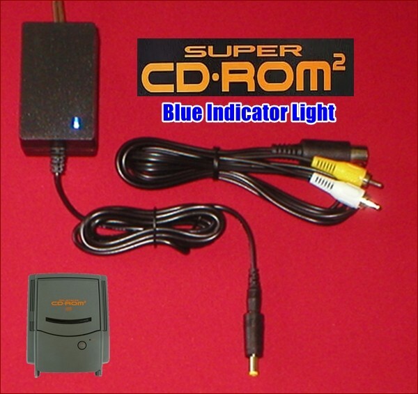 12V AC Adapter W/LED & AV Cable for the Japanese PC Engine Super CD-ROM2 NEW