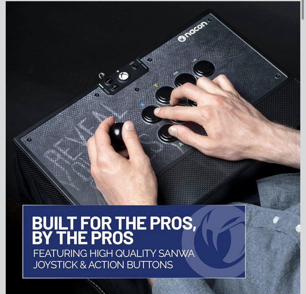Nacon Daija Arcade Fight Stick Officially Licensed for Xbox/Windows PC