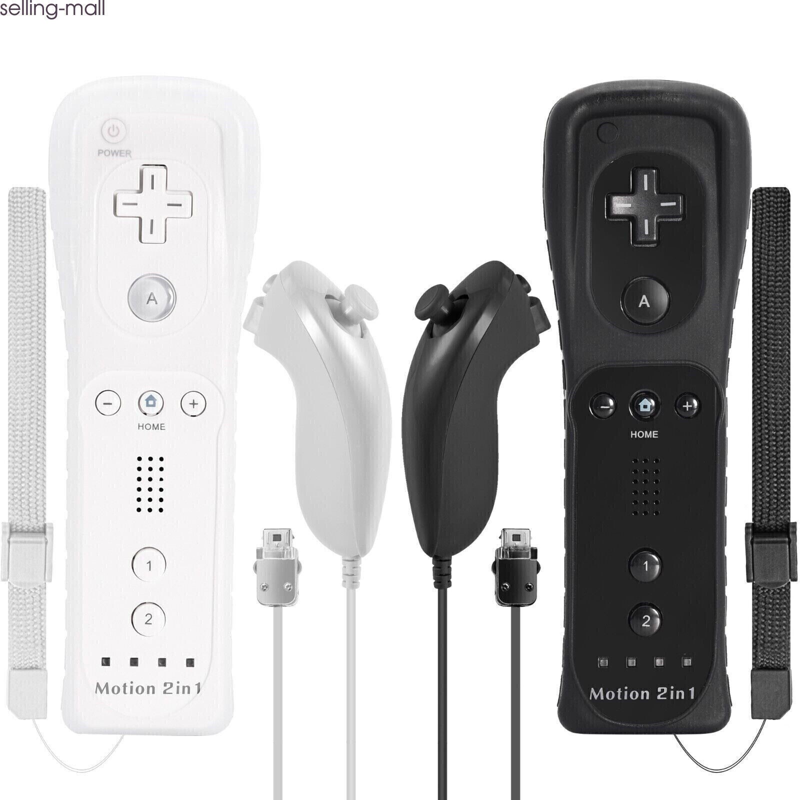 Built-in Motion Plus Wii Remote & Nunchuck Controller for Wii Wii U Console