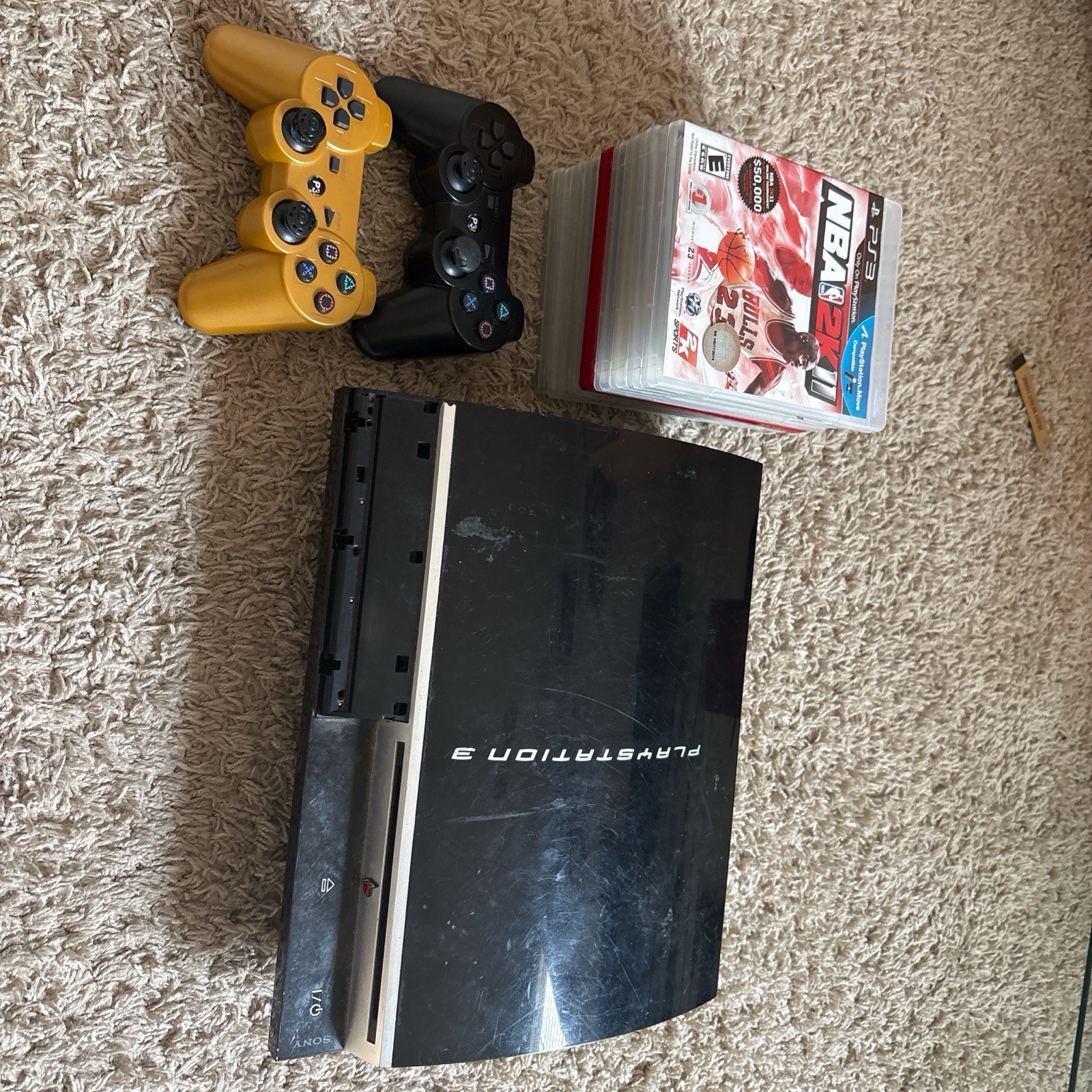 Sony PlayStation 3 Slim Black Console Gaming System CECH-2001A