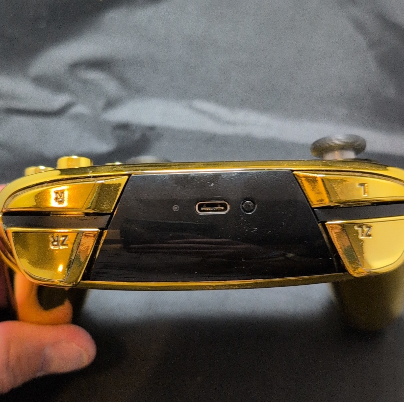 Nintendo Switch Gold Wireless Glossy Controller with LED kit