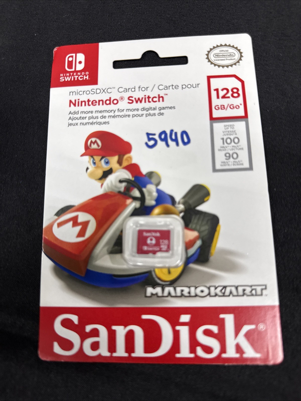 SanDisk Gaming 128GB Micro SD microSDXC Memory Card – SDSQXAO-128G-GNCZN