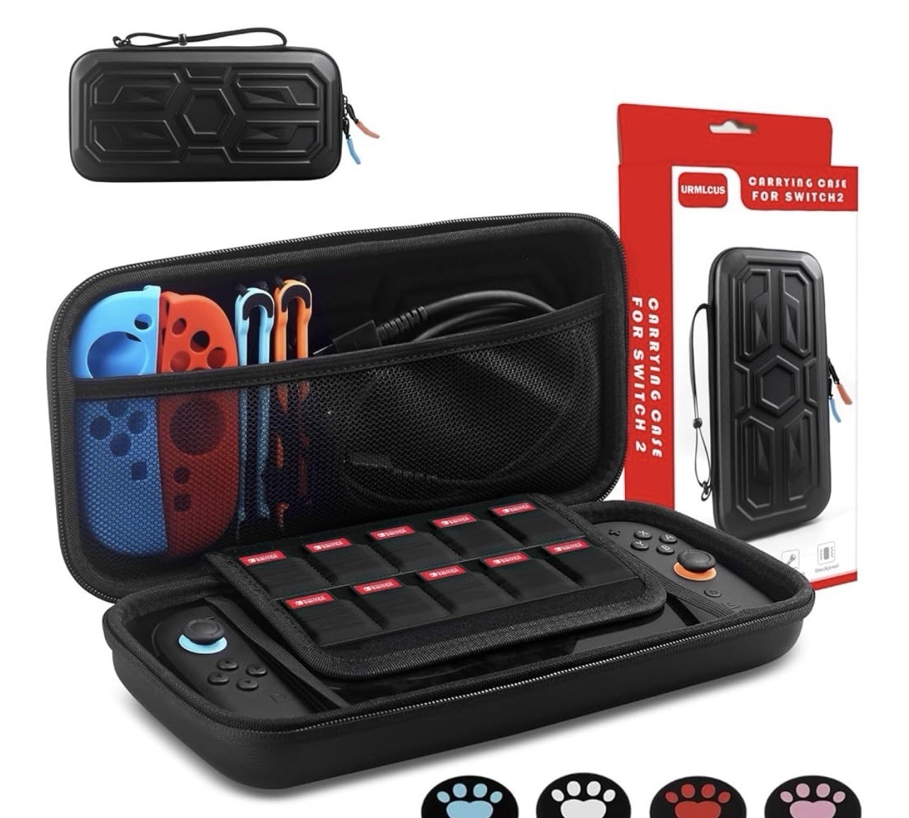 Carrying Case for Nintendo Switch 2 (2025) Hard Shell 12 Game Card Portable bag
