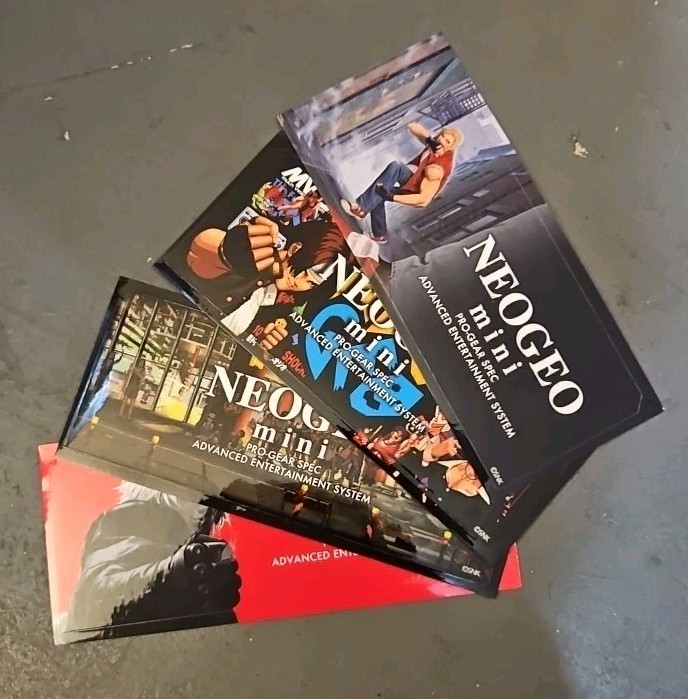 NEO GEO mini – Random Characters Stickers – 4 PCS Set 105x45mm SNK Official