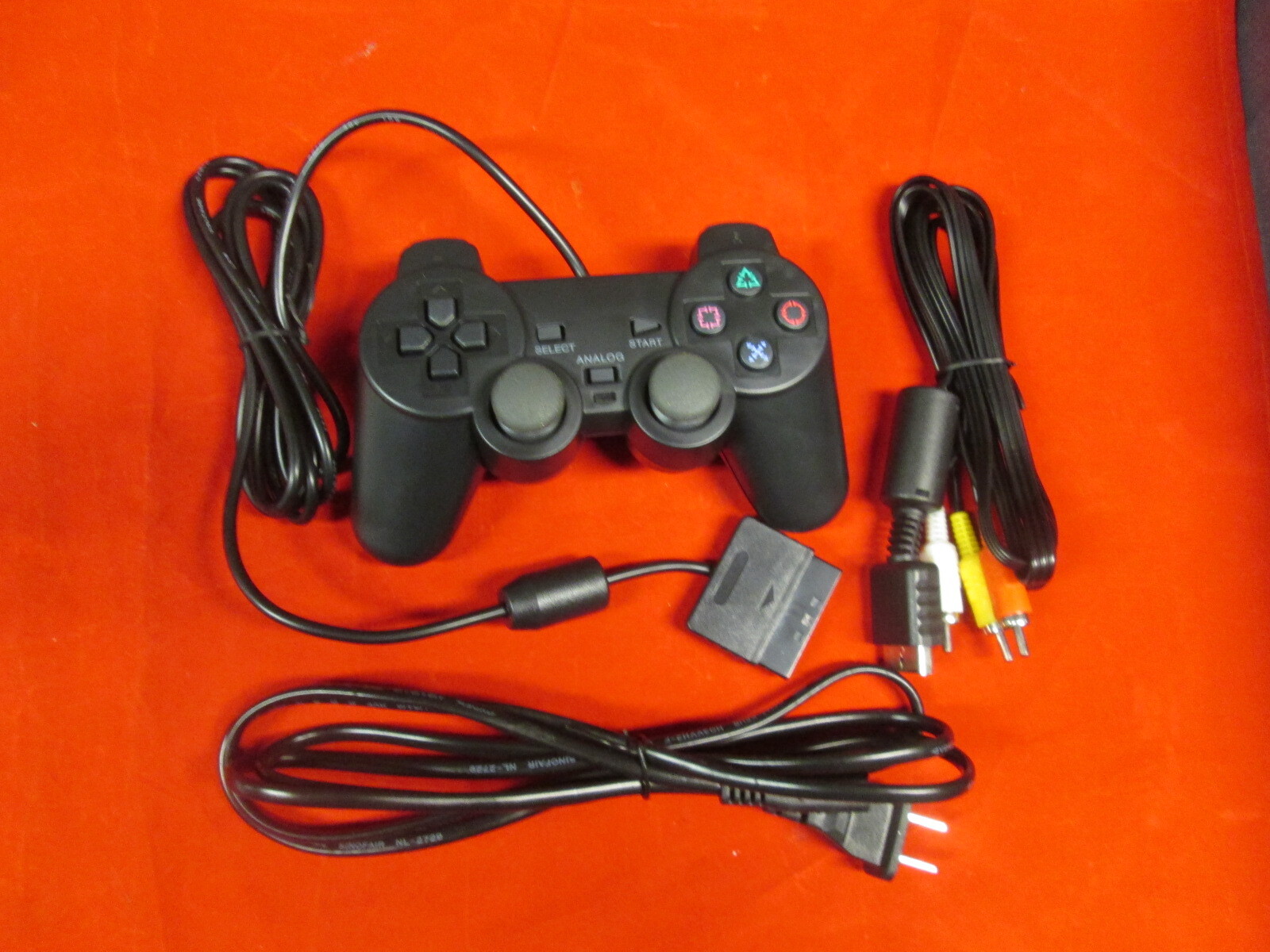 Fat PS2 Parts Bundle Controller AV Cable And Power Adapter Brand New 0469
