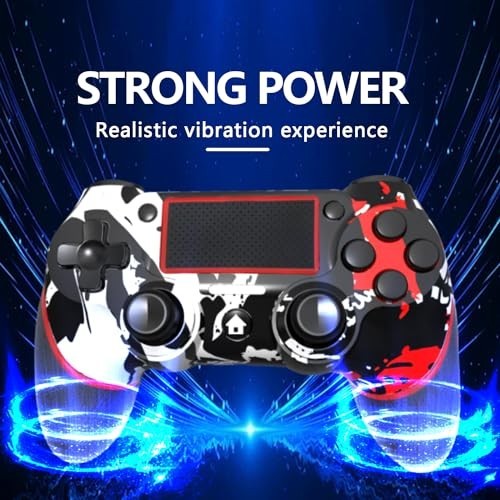 Wireless Controller for PS4, Slim, Pro & PC – 3.5mm Audio Jack, Touch Pad, Motio