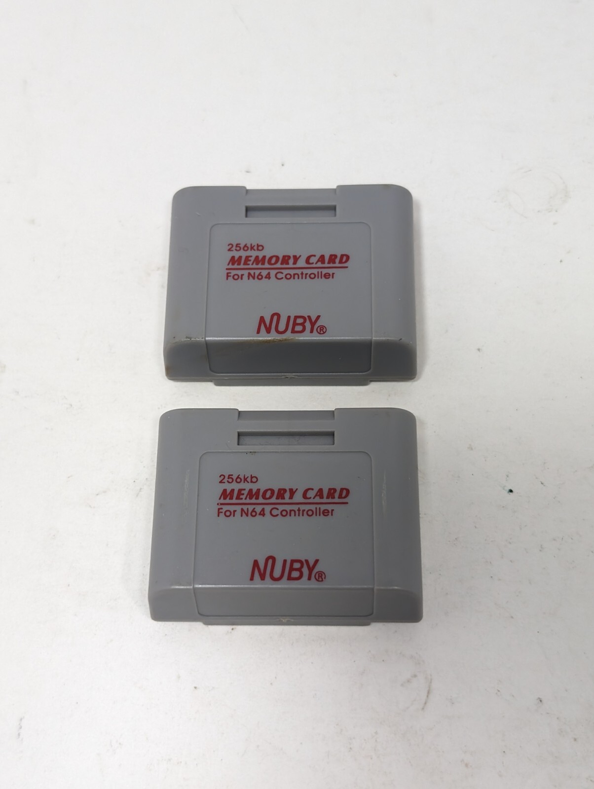 NUBY 256KB N64 Controller Memory Cards Nintendo 64 Lot Of 2 Working
