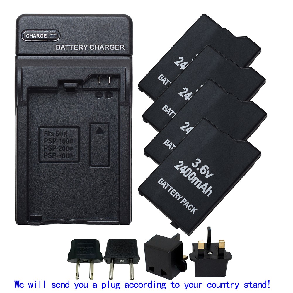 Rechargeable Battery or charger for Sony PSP-110 PSP-1001 PSP 1000 Fat New 3.6V