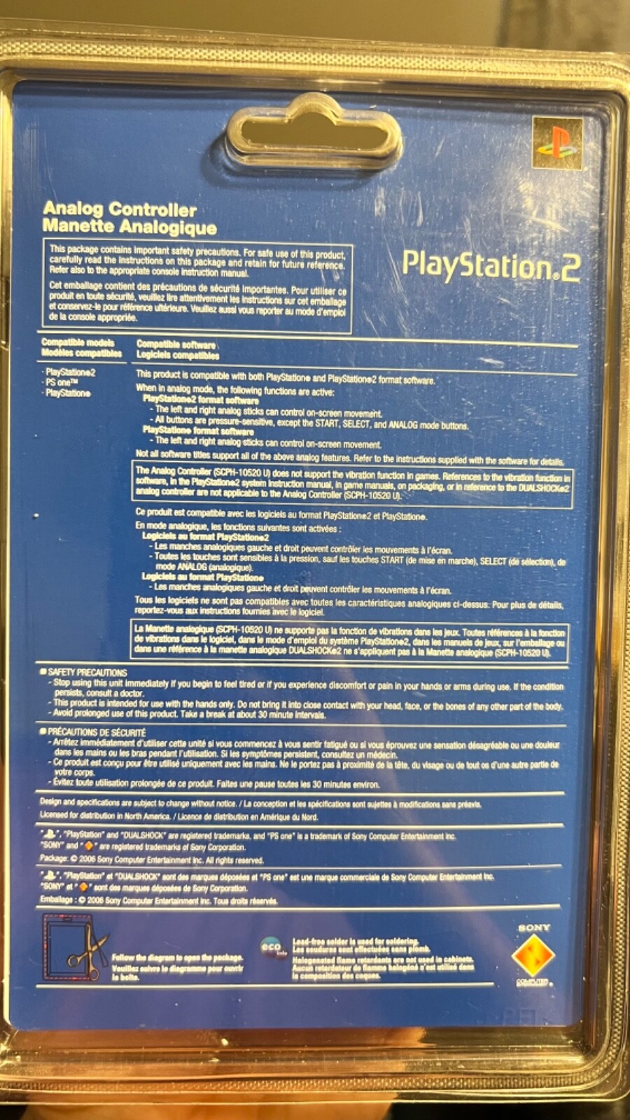 PlayStation 2 Analog Controller (SCPH-10520U) -Black – In Box