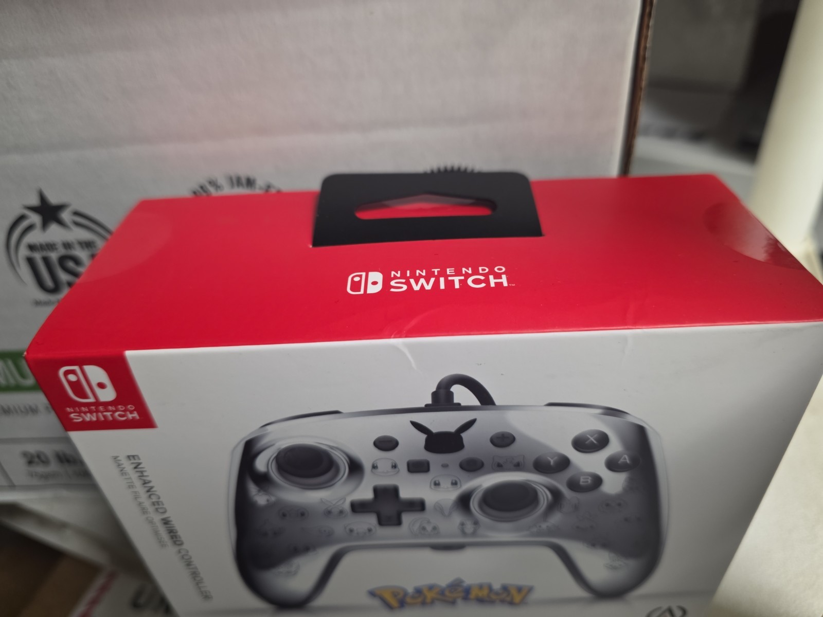 PowerA Nintendo Switch Wired Controller | Pikachu Black & Silver | Mappable