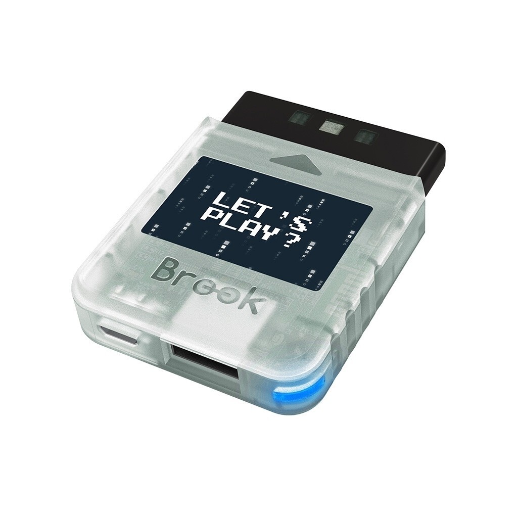 Brook Wingman PS2 Converter Wireless Version PS4/3 to PS2/1 Transparent White