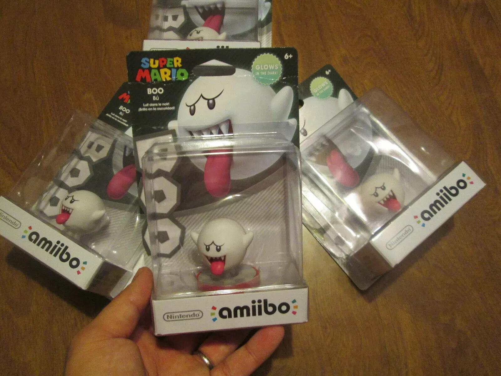BOO AMIIBO GLOWS IN THE DARK SERIES SUPER MARIO NINTENDO 3DS WII U US EDITION
