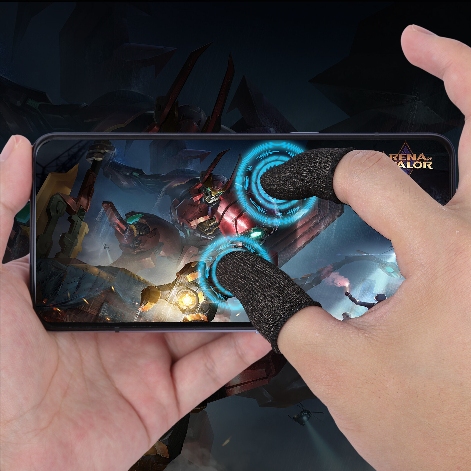 Gaming Finger Sleeves for PUBG Mobile Touchscreen Device Anti-Sweat Thumb Sleeve
