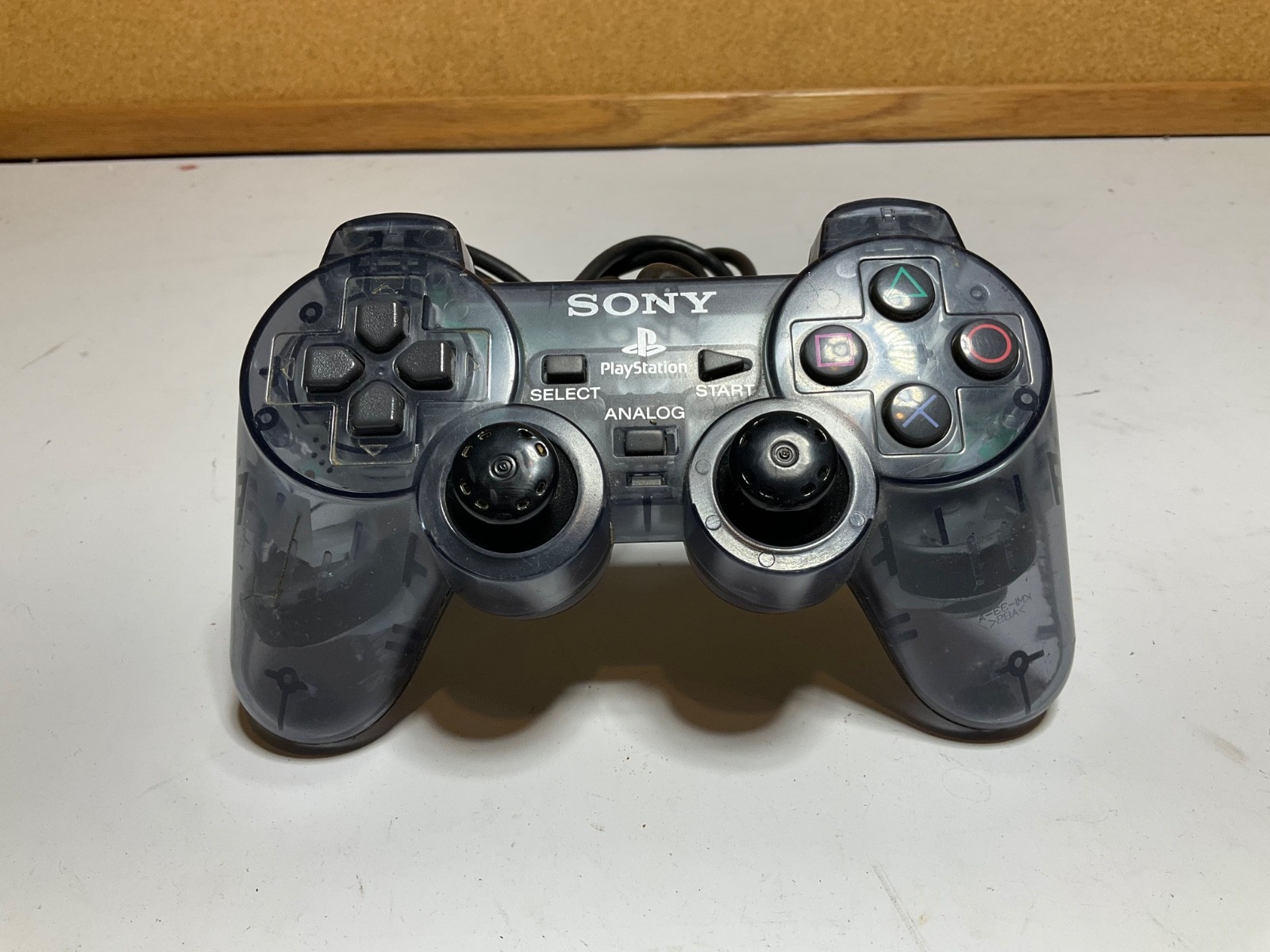 Sony PlayStation 2 PS2 SMOKE GREY Clear Controller DualShock OEM SCPH-10010