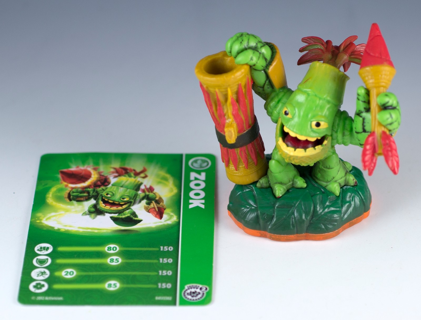 Skylanders Giants Zook Figure Loose w/ Trading Stat Card