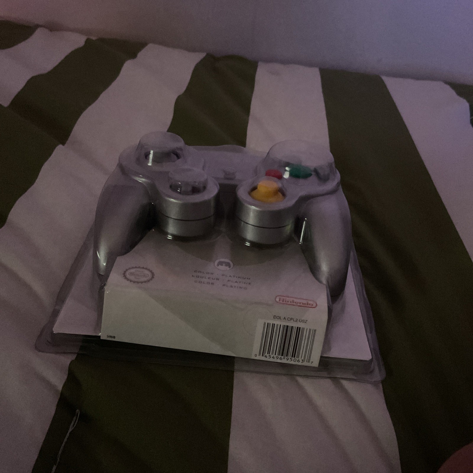 Nintendo GameCube NOS OEM DOL-003 Controller Platinum FACTORY SEALED Clear Mint