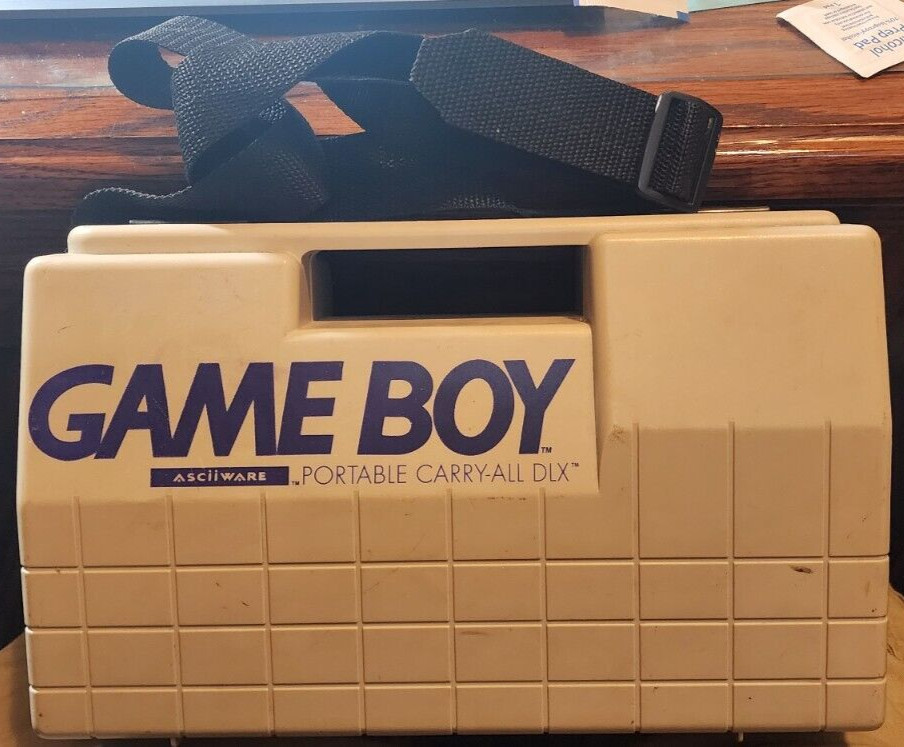 Nintendo Game Boy Original ASCII Carry All DLX Hard Carry Case Travel VGC Clean