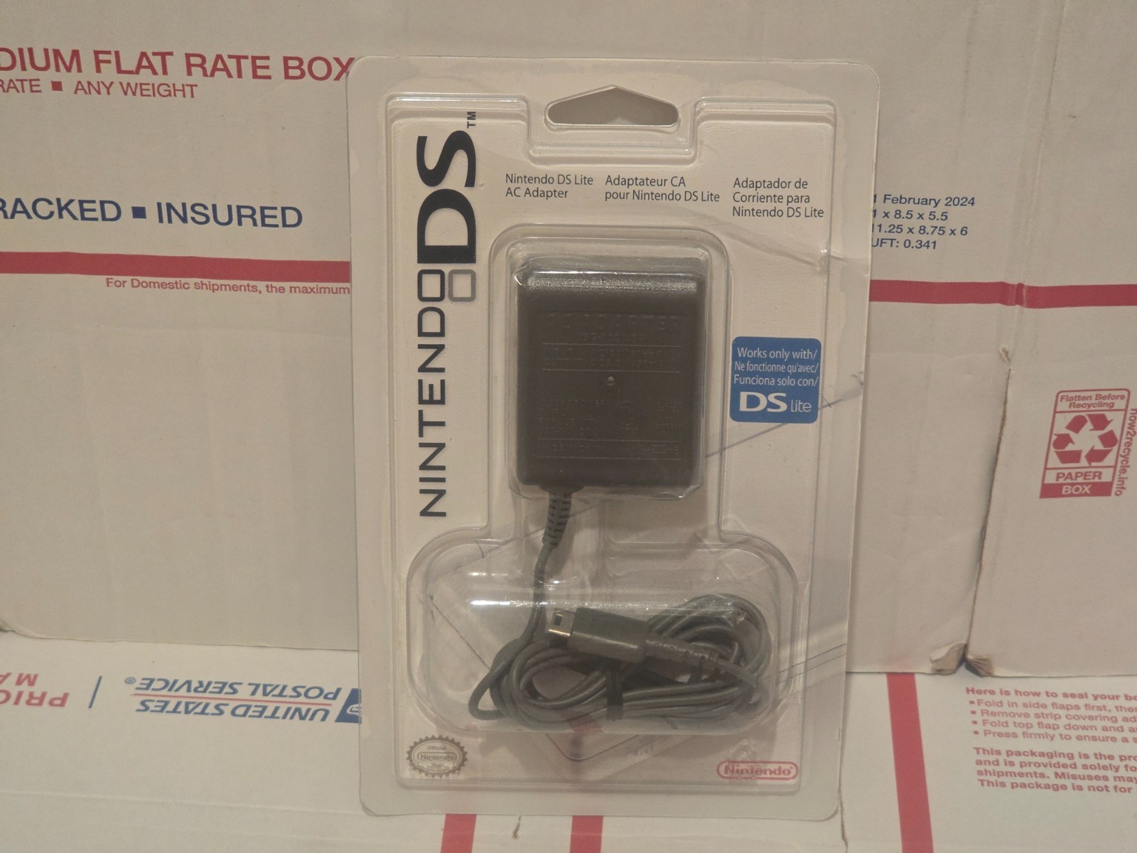 Genuine OEM Nintendo DS Lite AC Adapter USG-002 Charger NEW Factory Sealed