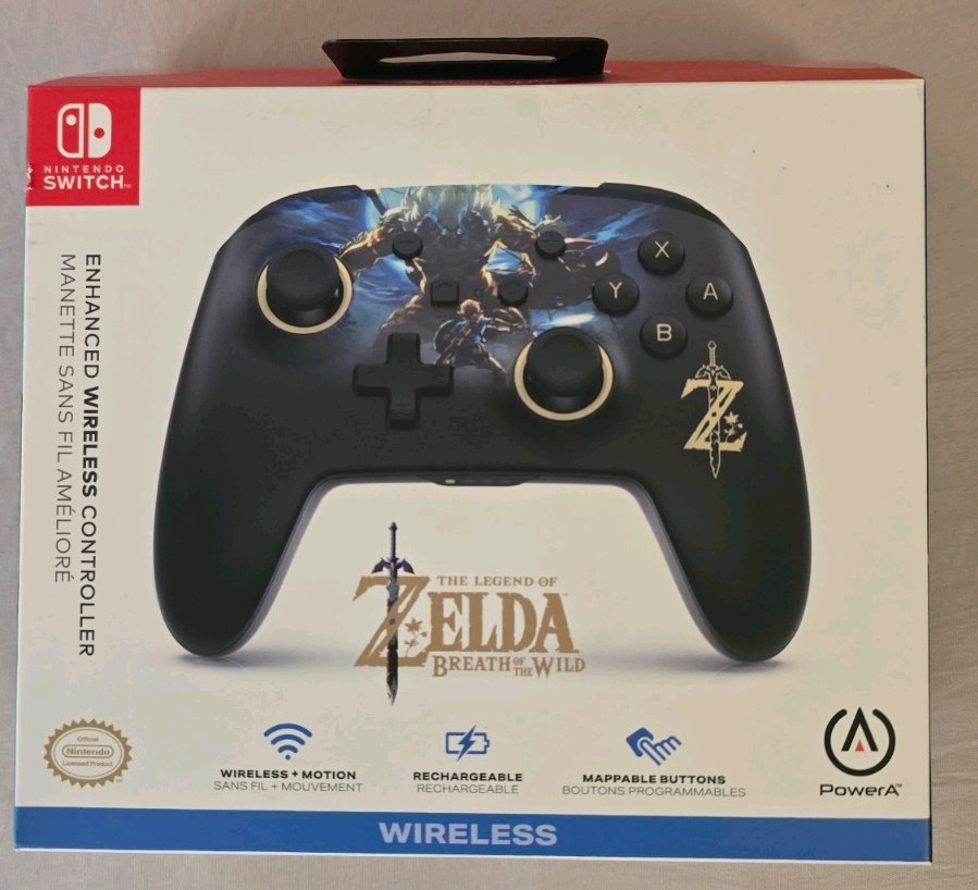 Legend of Zelda Breath of the Wild Wireless Switch Controller Nintendo New