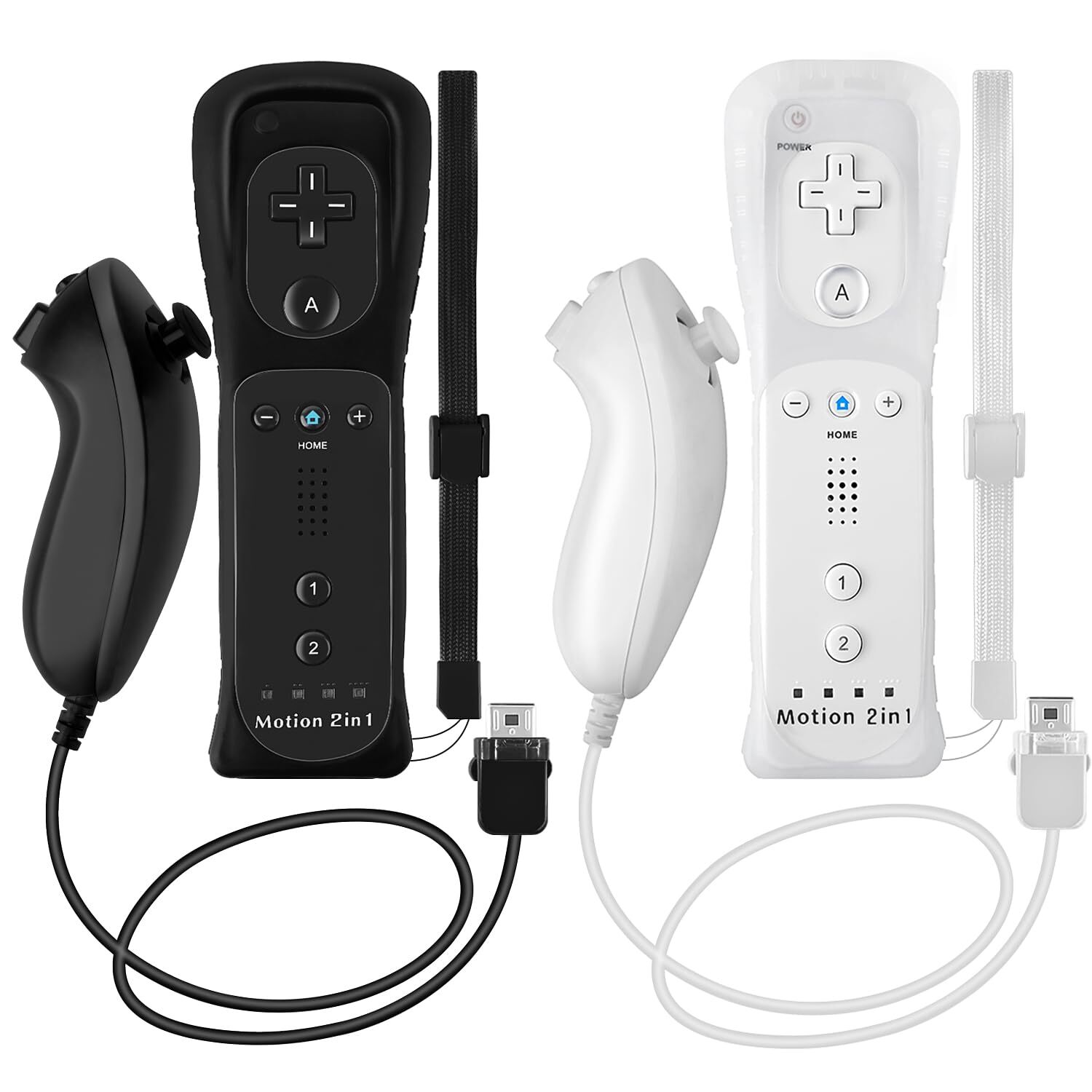 Built-in Motion Plus Wii Remote & Nunchuck Game Controller for Wii Wii U Console