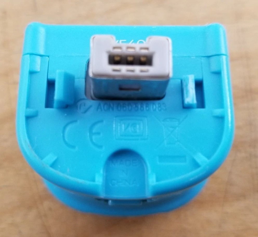 Wii Remote Nintendo Motion Plus Adapter RVL-026 Blue Sports Resort