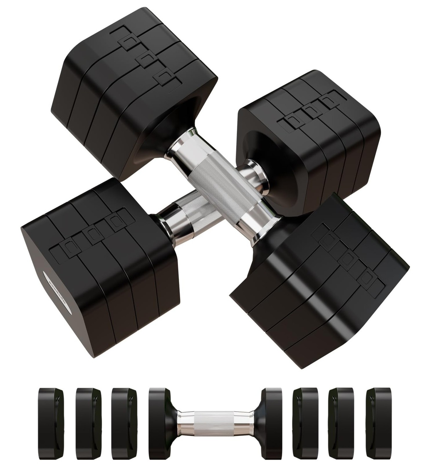 15LB 20LB 40LB 50LB Adjustable Dumbbell Set Free Weights Dumbbells … Fast Ship