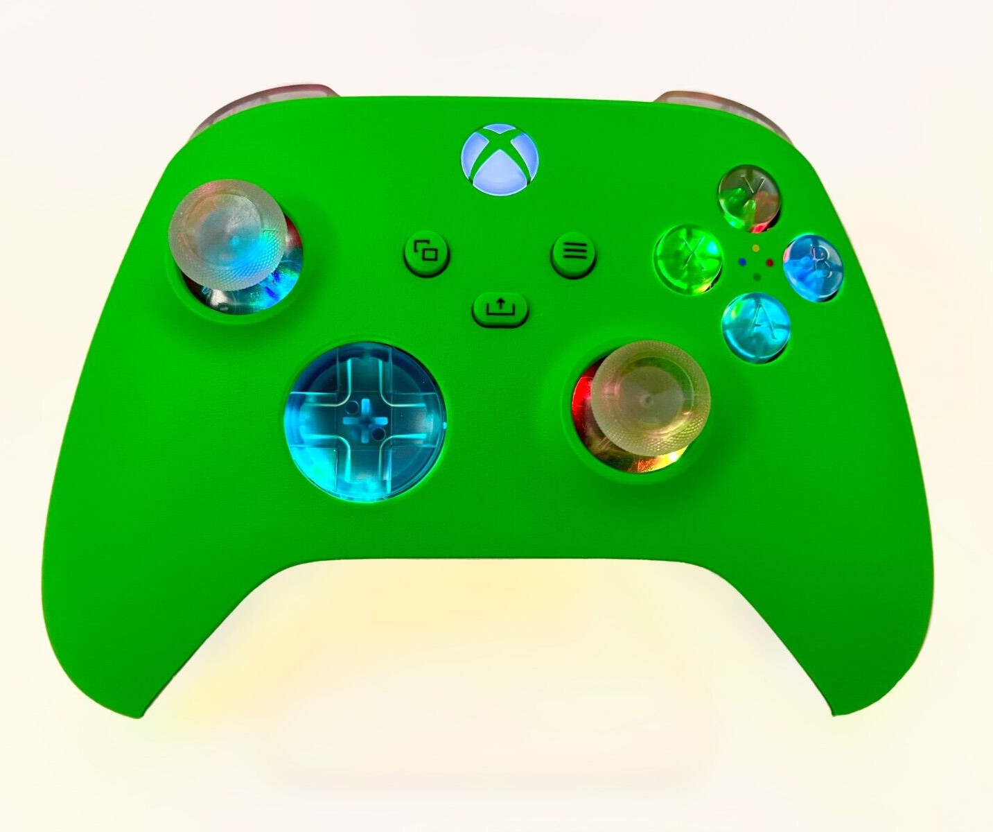 Microsoft Xbox One Controller – Velocity Green with custom LED mod – Great GIFT
