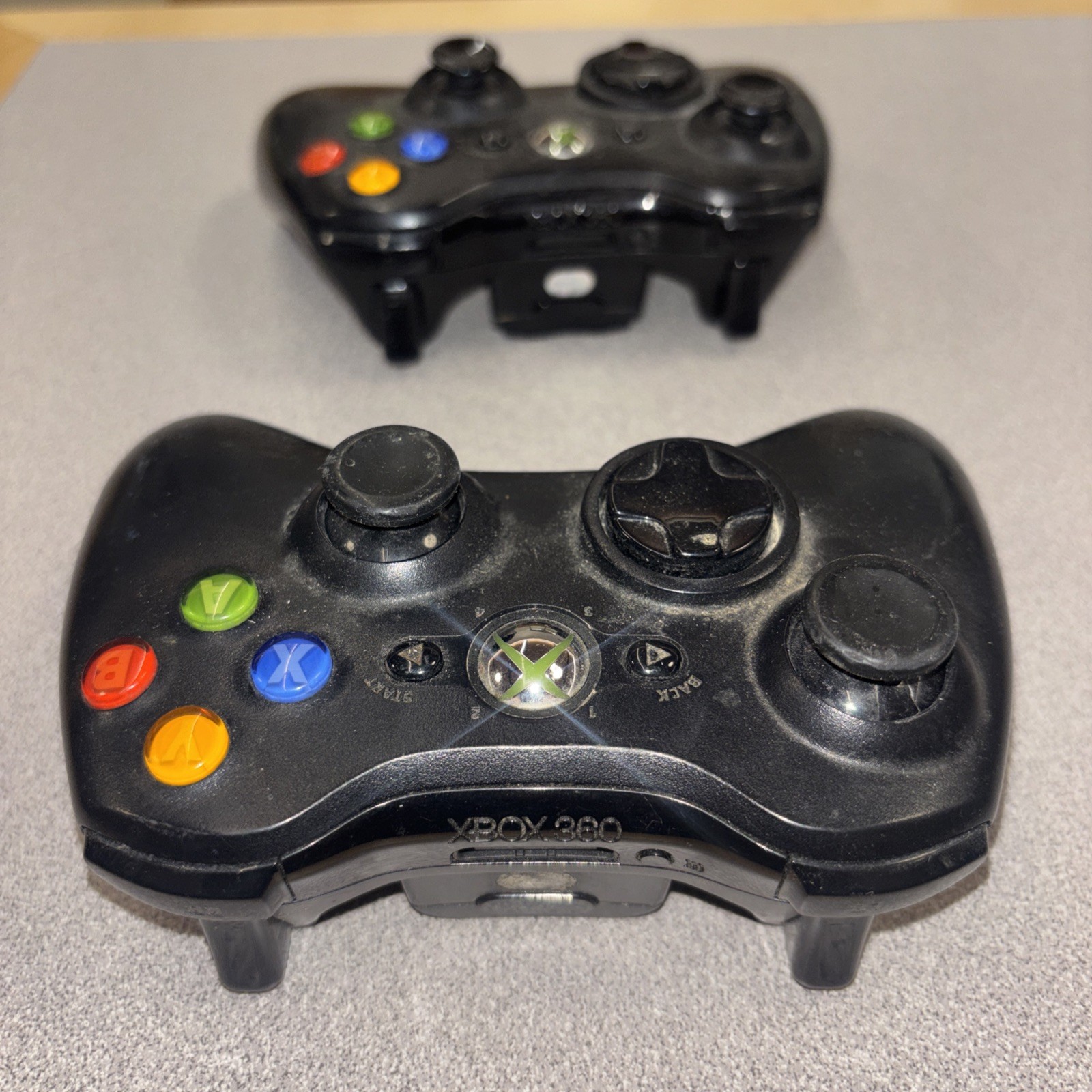 Microsoft Xbox 360 Wireless Controller – Glossy Black 2 Item Untested!