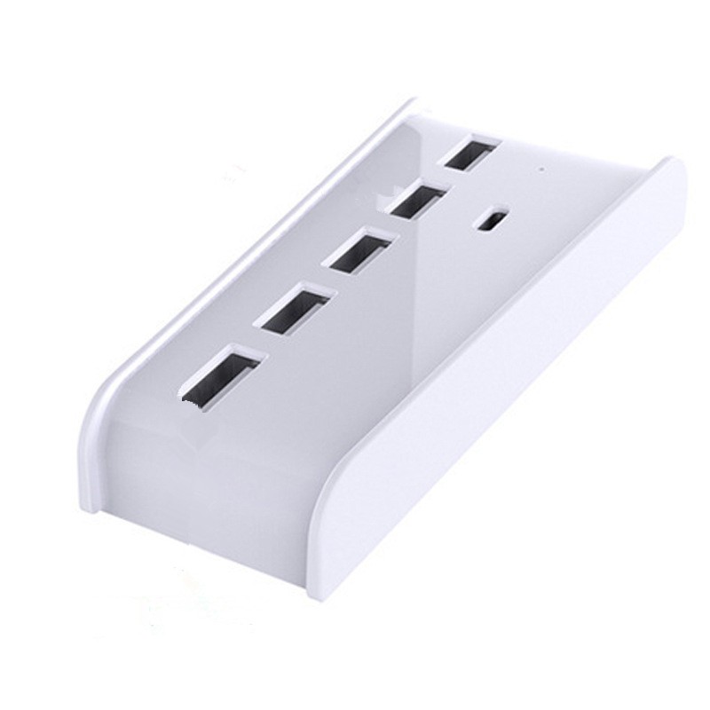 ABS 6-Port Extend USB Hub Adapter Splitter For Sony PS5 PS4 Pro Game Console D