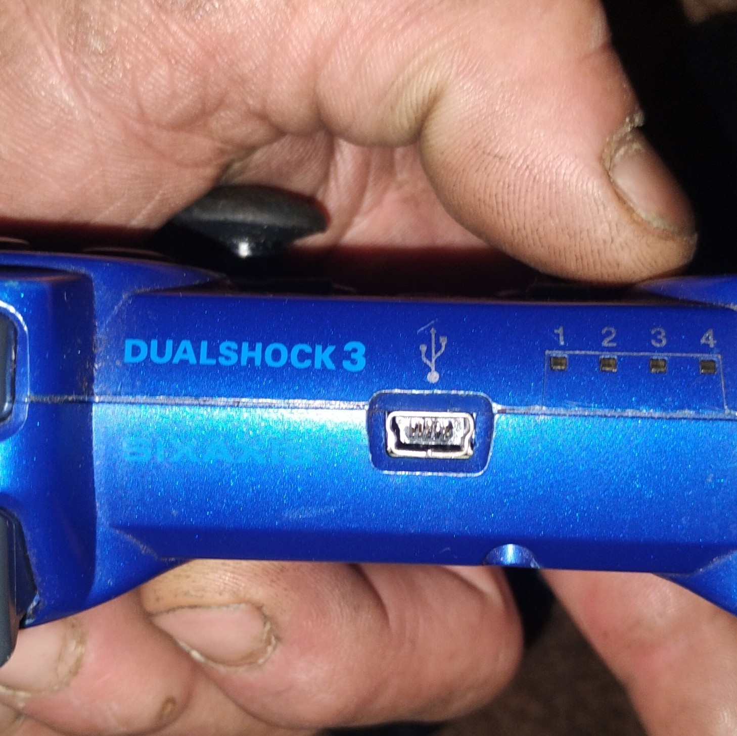 Sony DualShock 3 Sixaxis Wireless PS3 Controller Lot of 3 Black/Blue