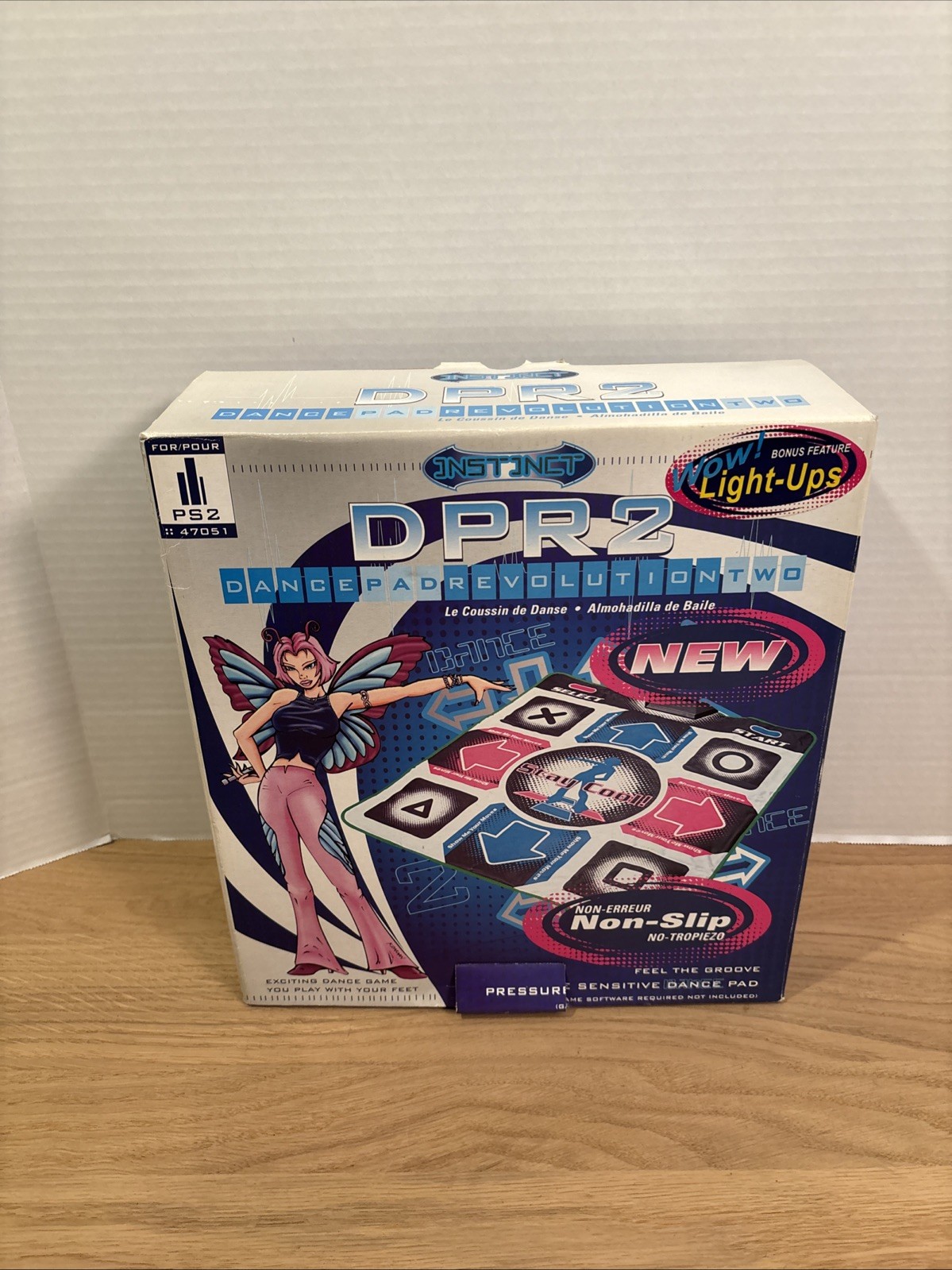 “NEW” Naki Wired Playstation PS2 DPR Dance Revolution 2 Handheld Controller Pad