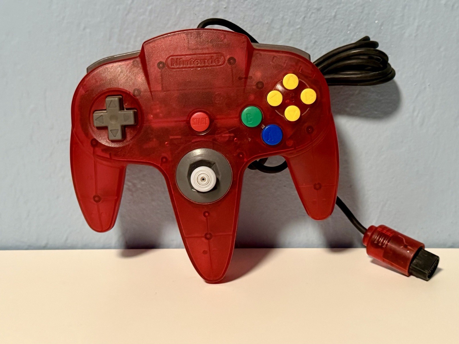 Nintendo 64 N64 Fantastic Watermelon Red Controller Original OEM Rare + Warranty