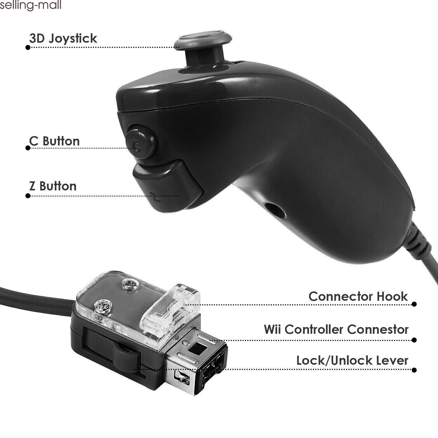 Built-in Motion Plus Wii Remote & Nunchuck Controller for Wii Wii U Console